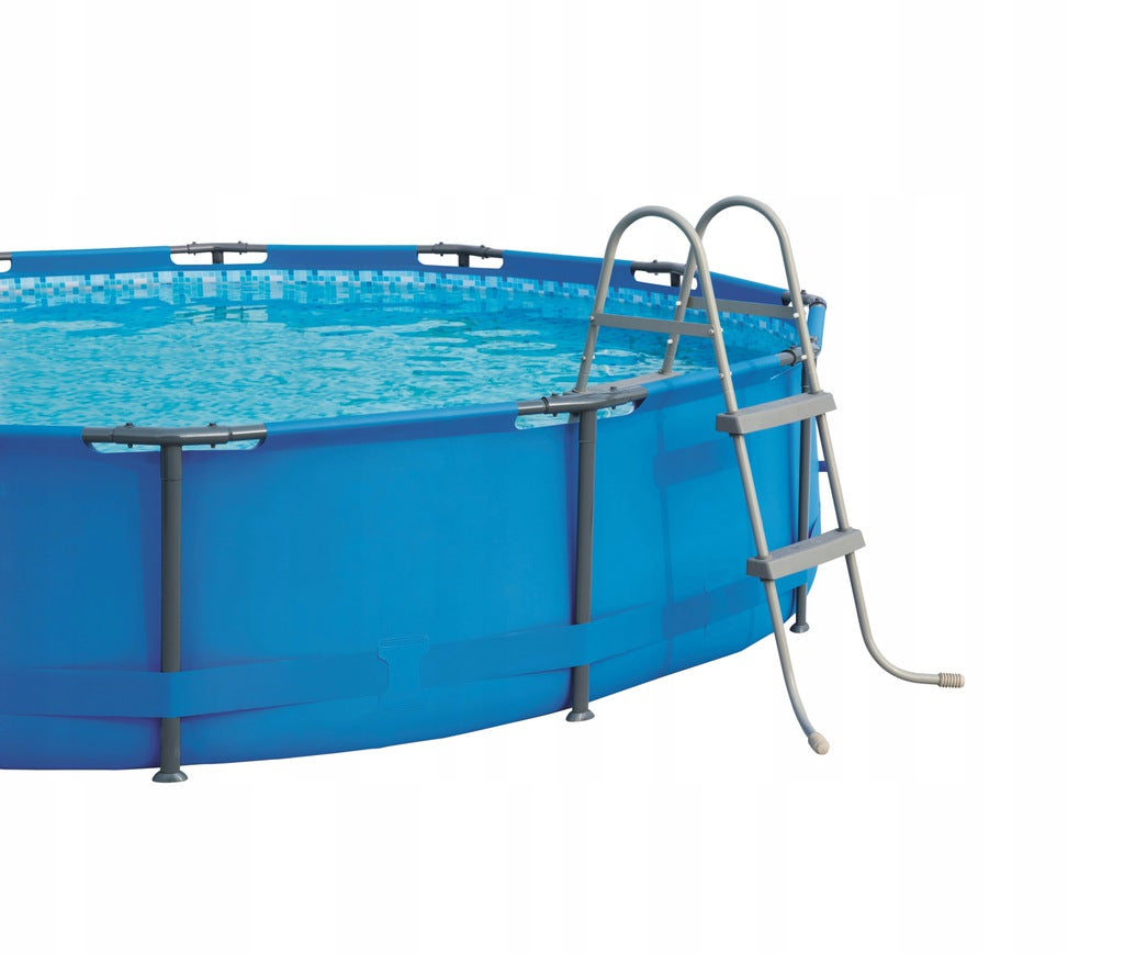 Scara pentru piscina Bestway, cu 2 trepte, 84cm, gri