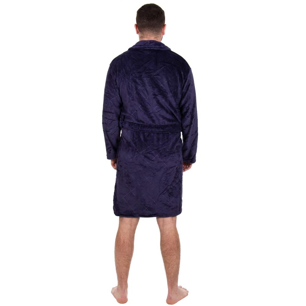Halat de baie pentru barbati pana la genunchi, marimea L/XL, mov