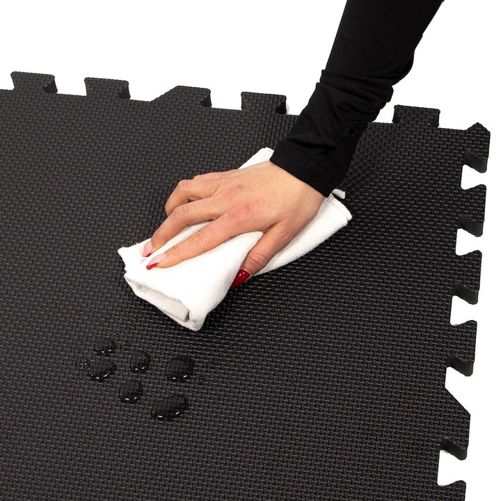 Set covoras de protectie saltea de antrenament, tip puzzle, 4 bucati de 60x60cm, 12mm