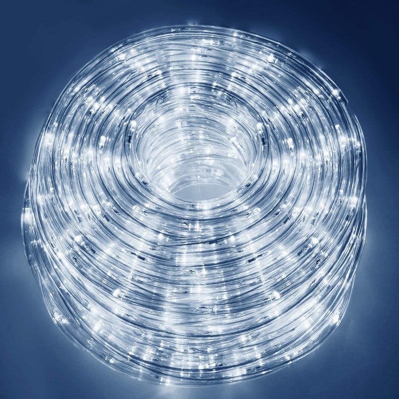 Instalatie tub furtun luminos pentru Craciun, 240 LED-uri, 10m, alb rece