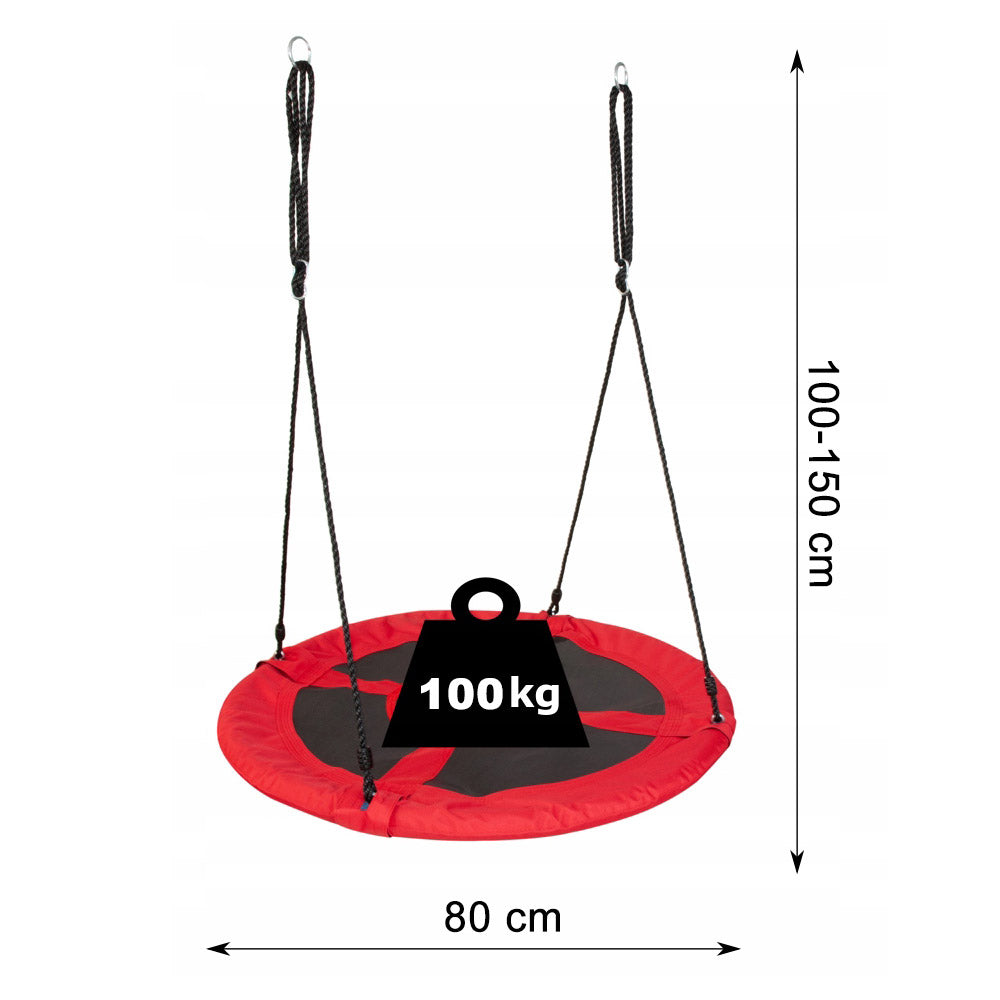 Leagan tip cuib Sersimo GO-L70D4A, 80cm, 100 kg, rosu