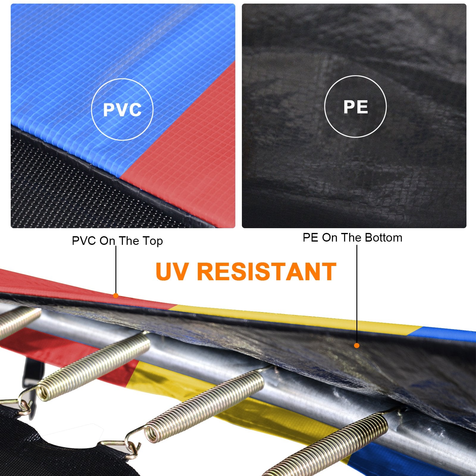 Protectie arcuri pentru trambulina cu diametrul de 396 cm, Multicolor