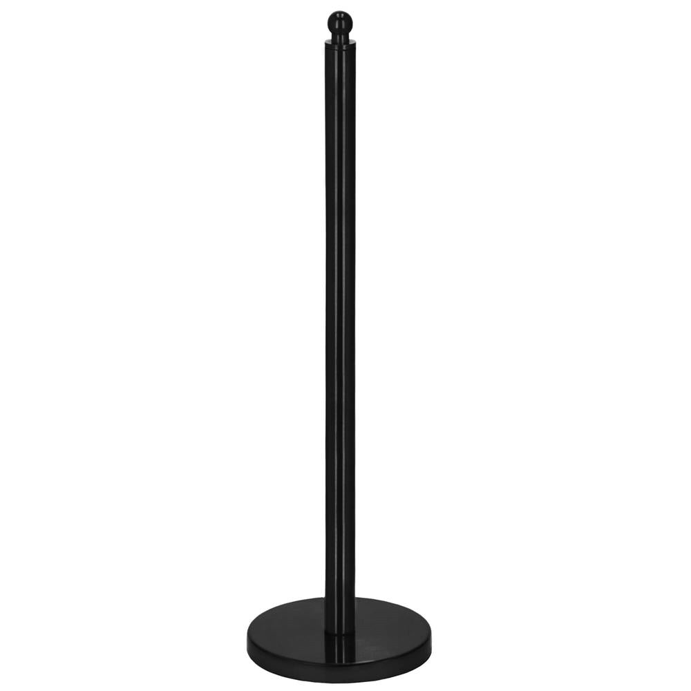 Suport hartie igienica tip tija, 52cm, negru mat - 3