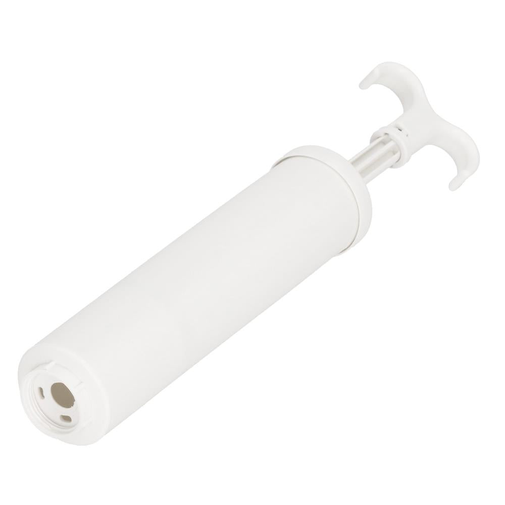 Pompa de vidat pentru saci de haine, din plastic, 38cm, alb
