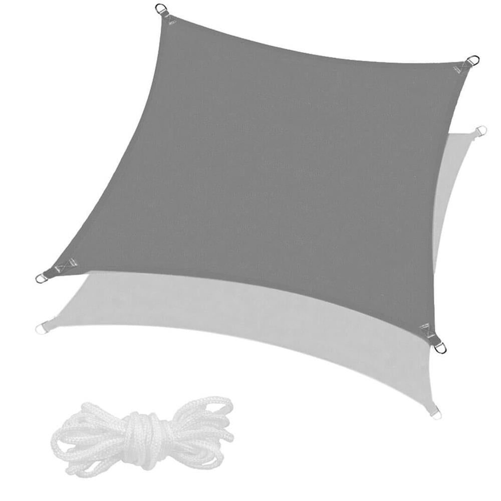 Copertina prelata de soare Sersimo SN150, patrata, impermeabila cu protectie UV, 5x5m, gri inchis