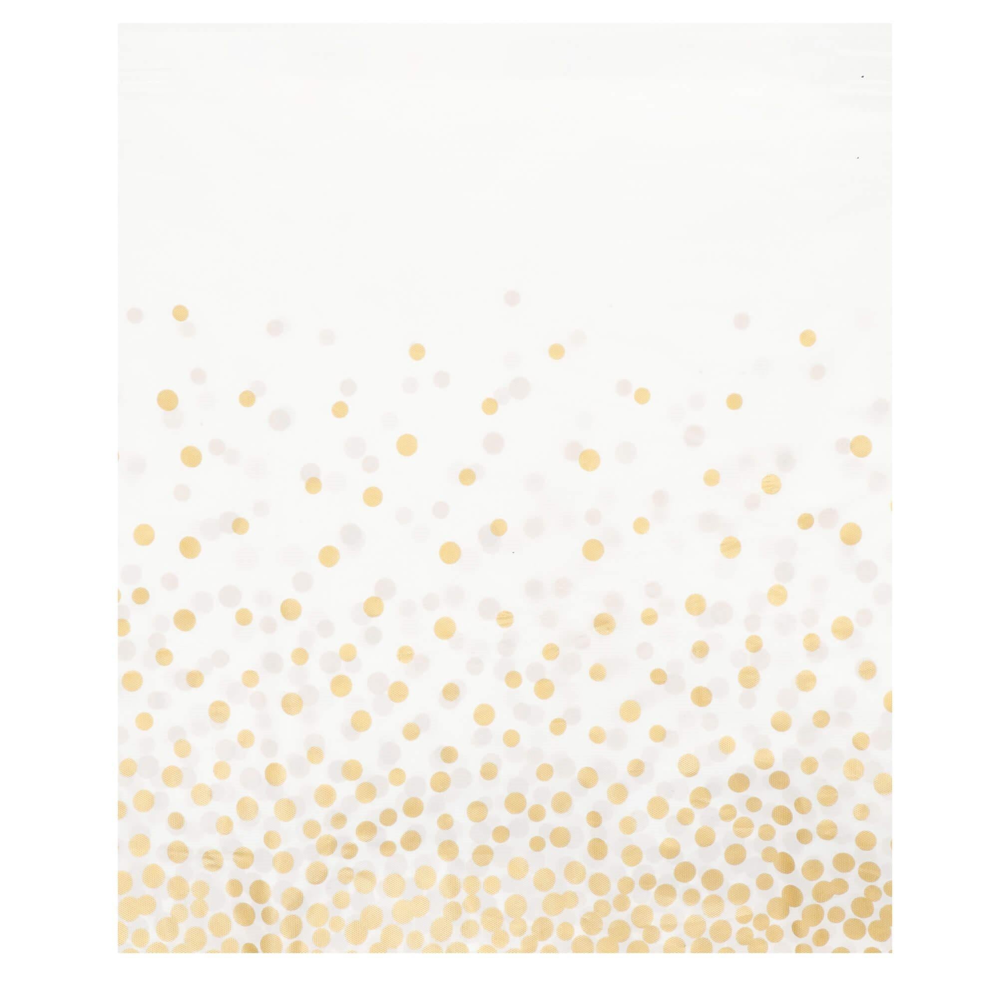 Fata de masa de unica folosinta pentru petreceri, 137x272cm, alb auriu