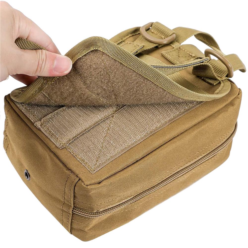 Borseta sport de brau, impermeabila, cu prindere la curea, 22x18x10cm, verde militar