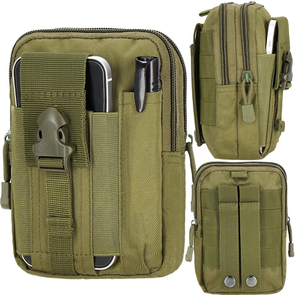 Borseta sport de brau, impermeabila, cu prindere la curea, 18x12x5cm, verde
