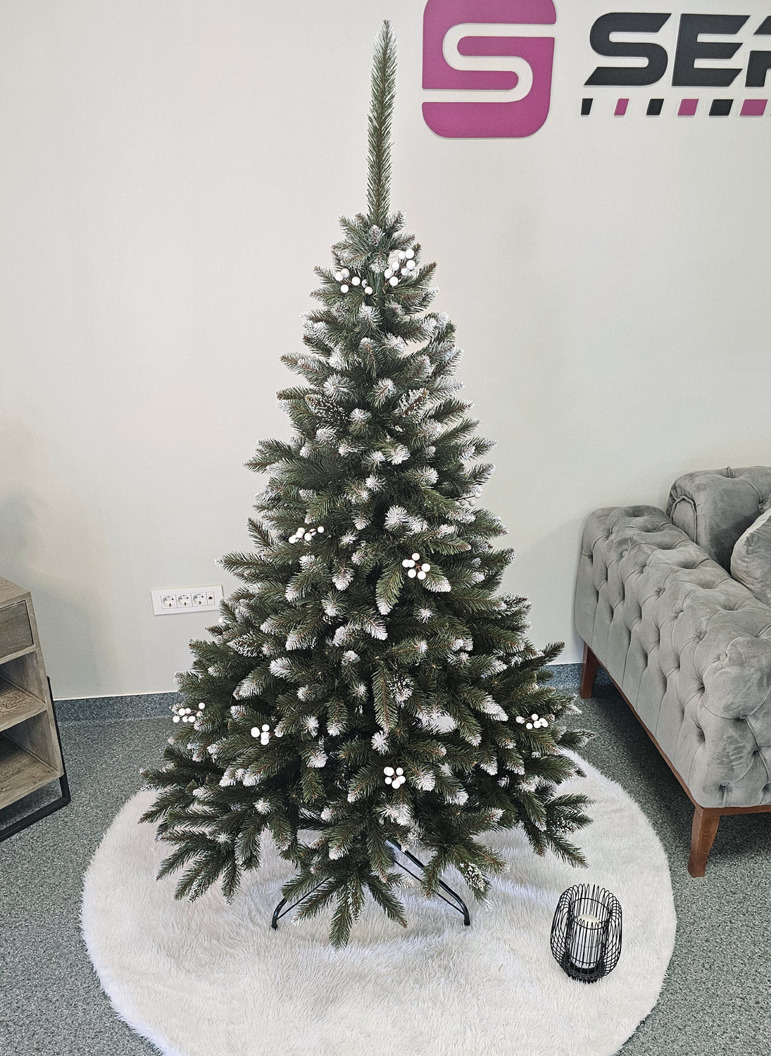Brad artificial Christmas Deluxe by Sersimo, WhiteBerry, 2D, 180cm