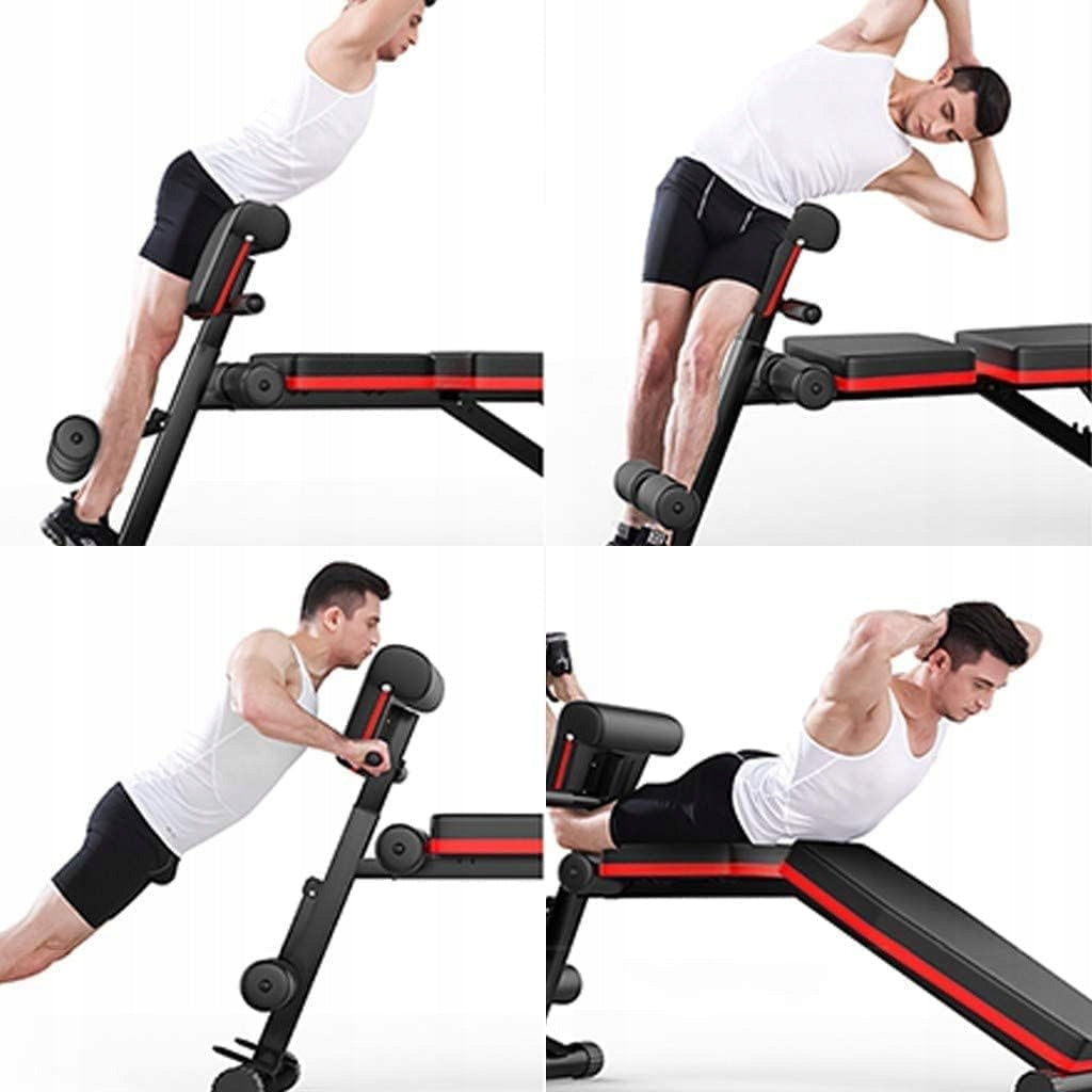Banca multifunctionala antrenament fitness, spatar reglabil 7 trepte, sarcina maxima 150 kg