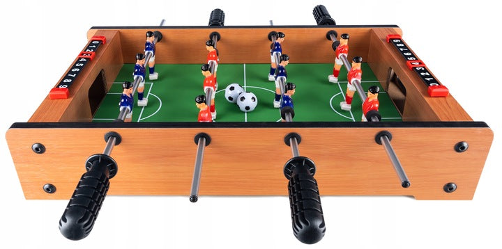 Joc fotbal de masa din lemn, cu contor goluri, 51x31x11 cm
