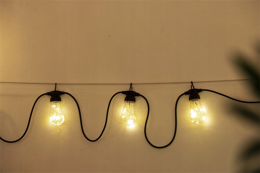 Ghirlanda luminoasa decorativa pentru exterior, alimentare la priza, 20 metri, 20 becuri LED cu iluminare calda 3000K, IP44