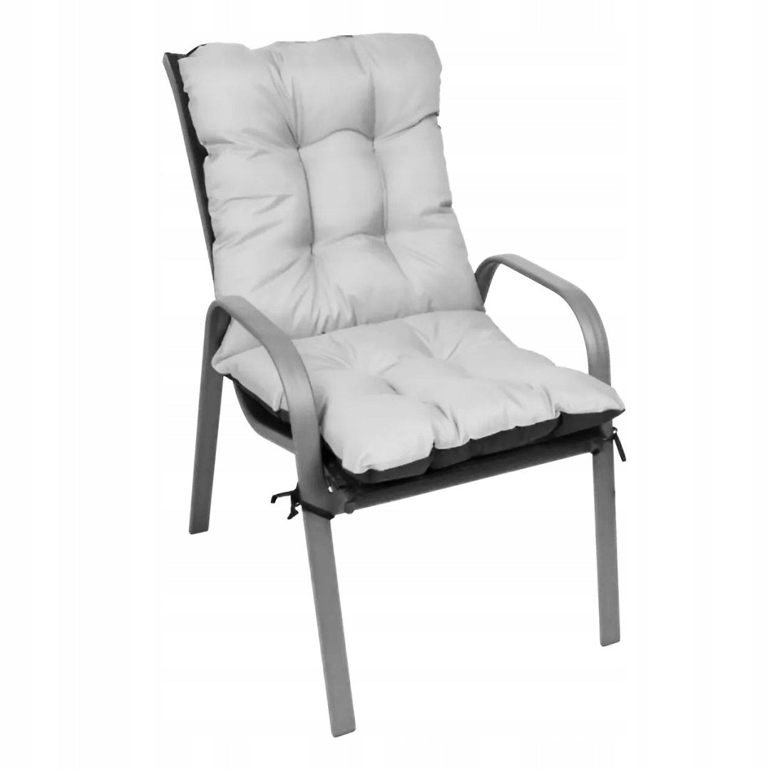 Perna groasa pentru scaun 52x52x50 cm, impermeabila, rezistenta UV, cu curele de prindere, gri
