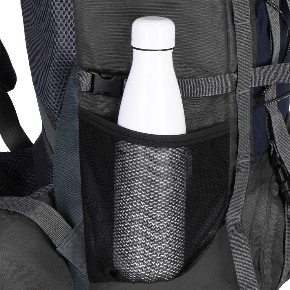 Rucsac tactic militar pentru drumetie, cu husa de ploaie, 90 litri, 25 kg, 74x32x20 cm, gri albastru - 8
