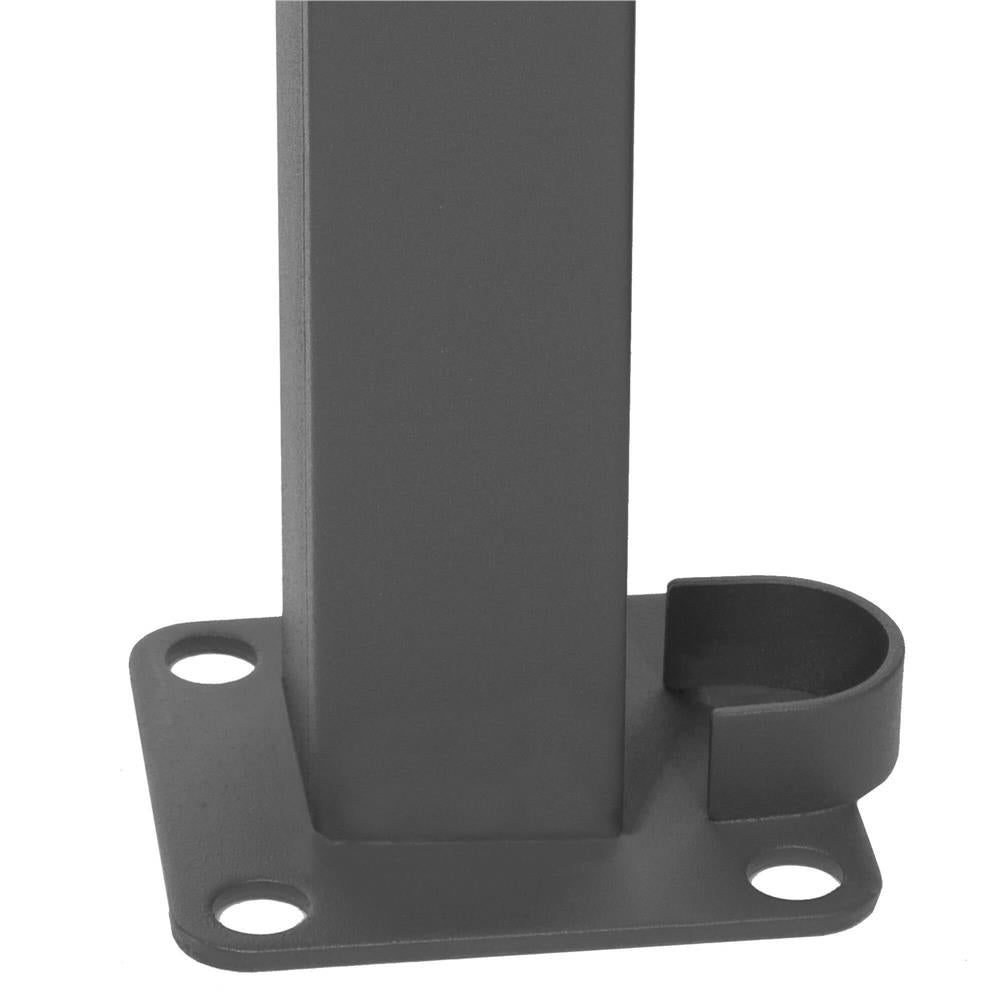Paravan lateral pentru intimitate, extensibil, sistem fixare inclus, 200x300cm, gri inchis - 19