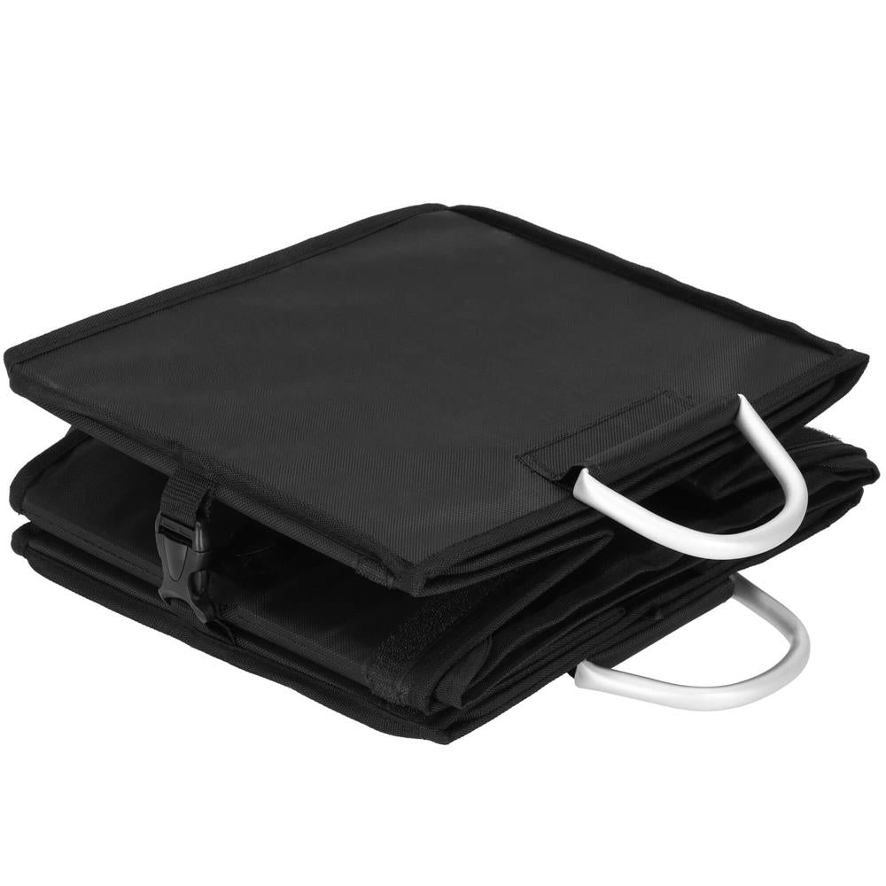 Organizator pentru portbagaj tip lada, cu buzunare laterale, pliabil, 30x58x33cm, negru