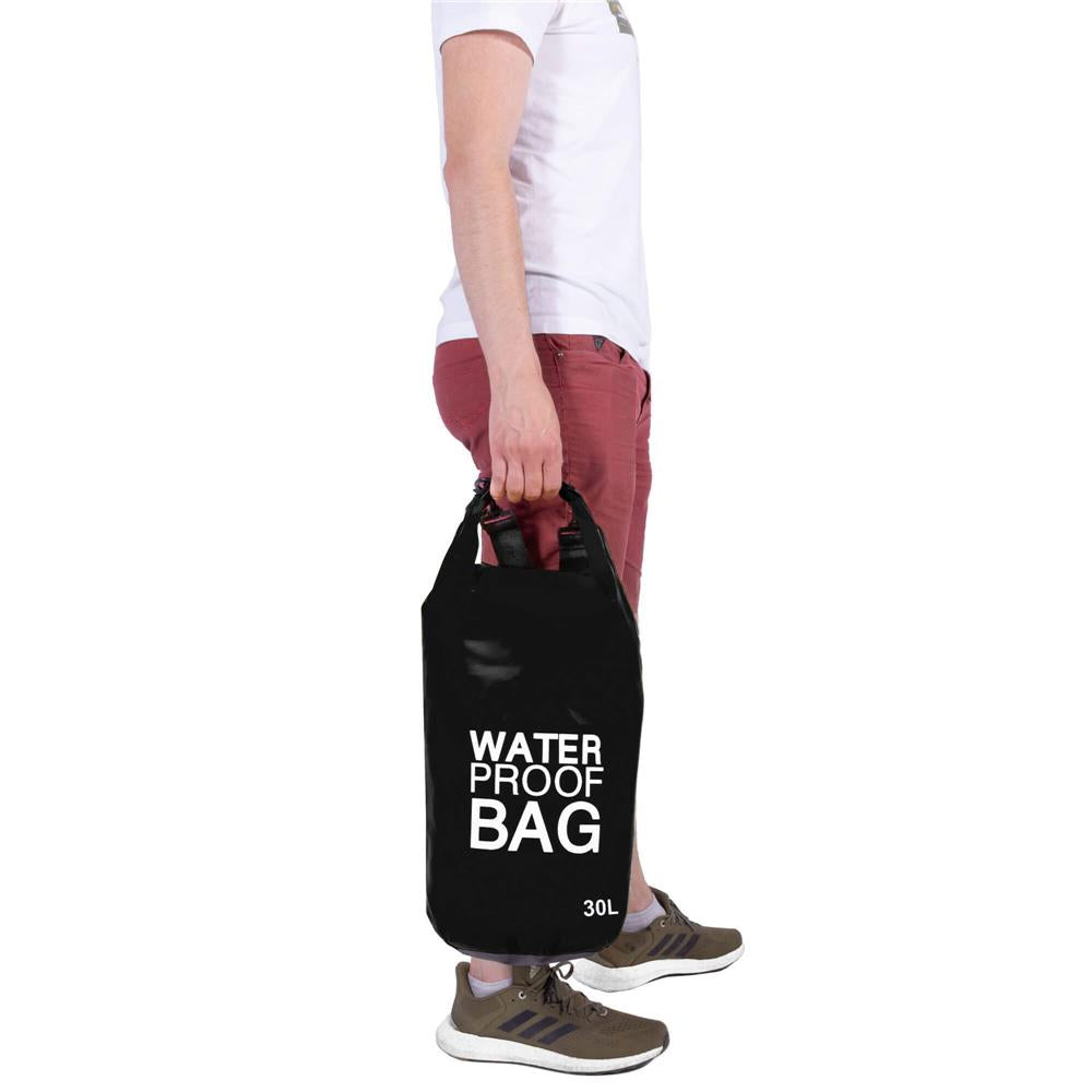 Geanta de plaja sau navigatie, impermeabila, 30 litri, negru