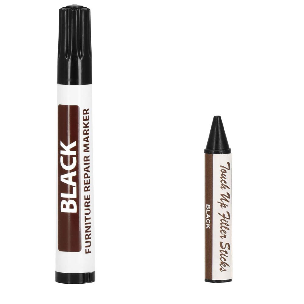 Set 12 markere si creioane de ceara pentru reparatii mobila, multicolor