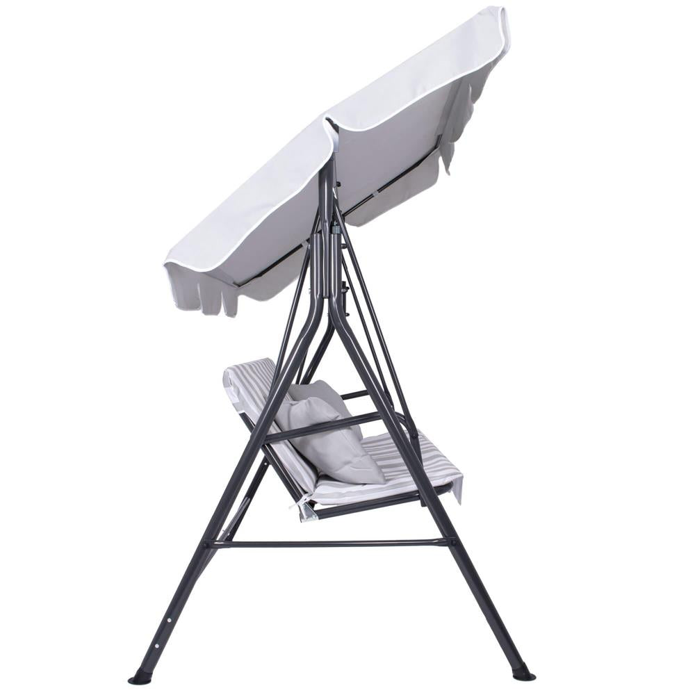 Leagan balansoar gradina Sersimo Siena, 3 locuri, 220kg, gri