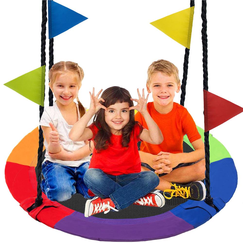 Leagan tip cuib 100cm, inaltime reglabila, 150 kg, Multicolor - 21