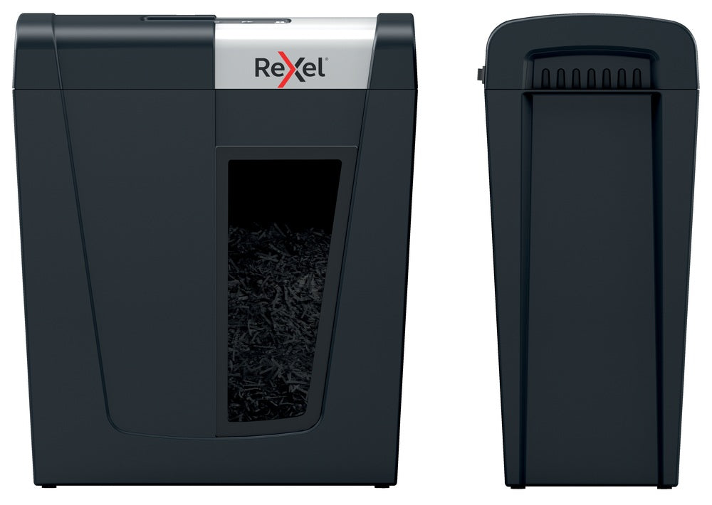 Distrugator manual documente Rexel SECURE MC4, 4 coli, P5, micro-cut (tip particule), cos 14 litri, negru-argintiu, "2020129EU"