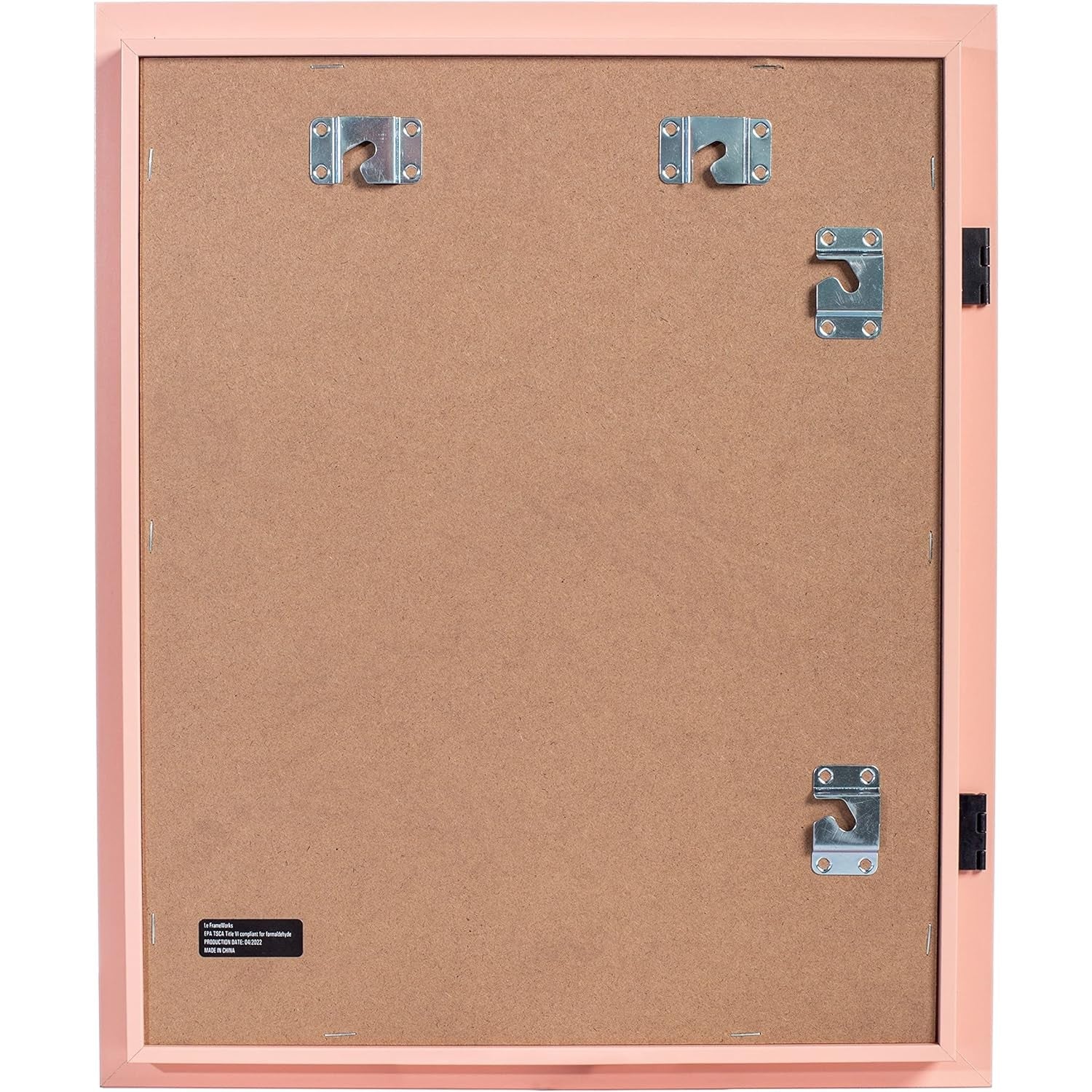 Rama Foto cu Magnet, din Lemn, cu Spatiu Pentru Depozitare, Pentru Desene si Picturi A4, Sticla Securizata, Rama MDF, 21x30 cm, Roz