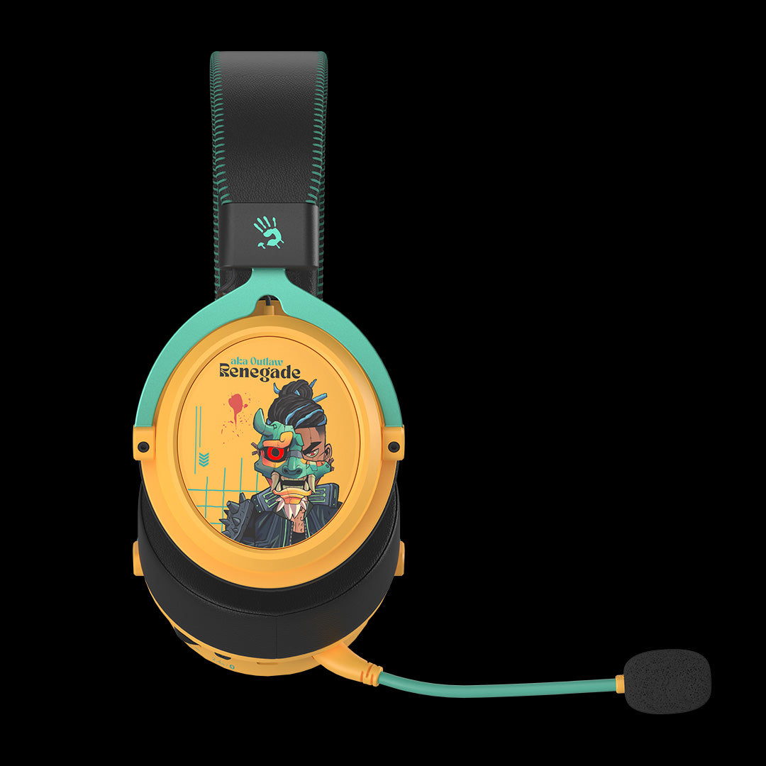 Casti gaming Bloody Bluetooth v5.3 + 2.4GHz + Wired Multi-Mode Connection Headset Renegade Sunset "MR595 Renegade Sunset"(timbru verde 0.8 lei) 4711421 000307