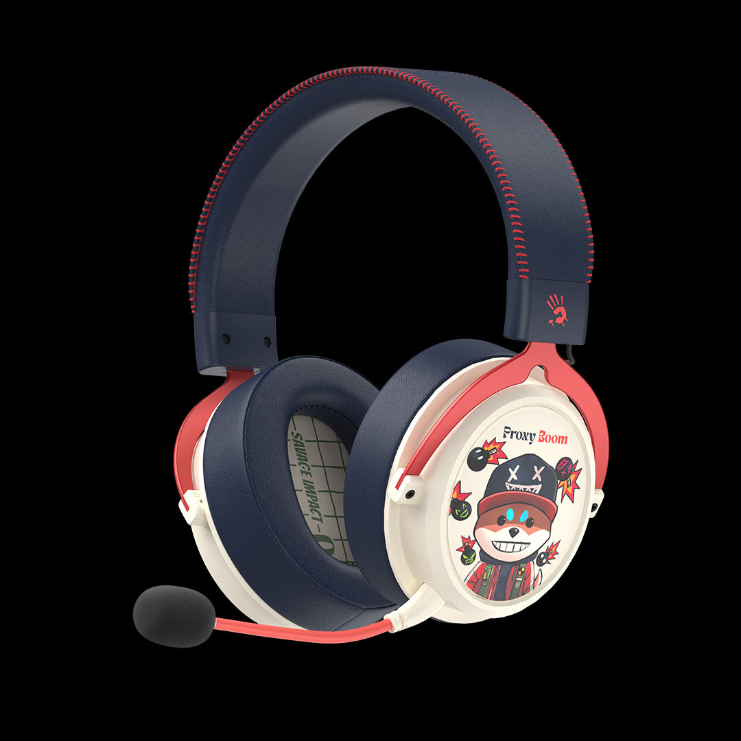 Casti gaming Bloody Bluetooth v5.3 + 2.4GHz + Wired Multi-Mode Connection Headset Proxy Boom 