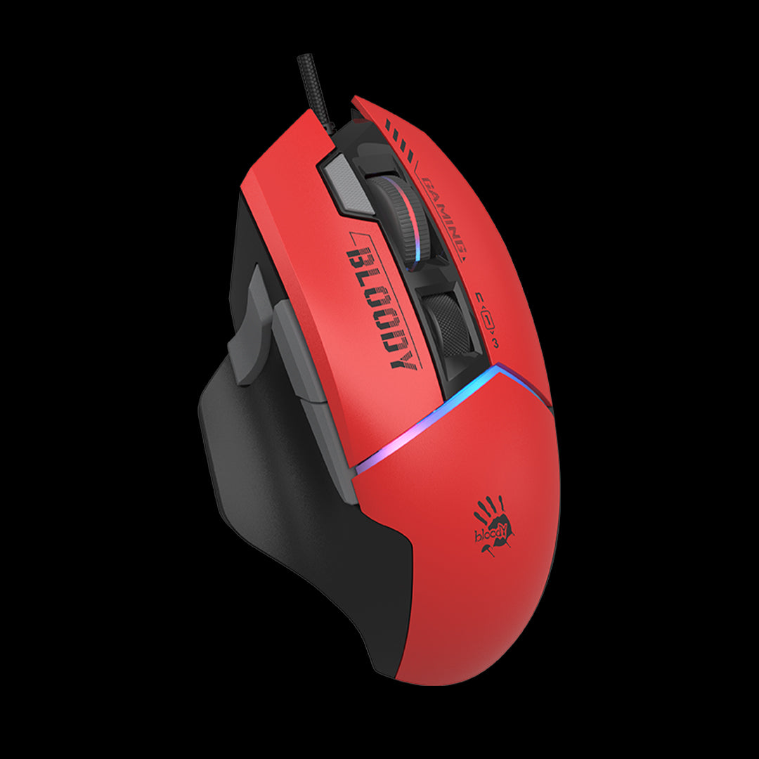 Mouse A4Tech, gaming, Bloody Extra Fire RGB, USB Sports Red, "W95Ultra Sports Red", 4711421 002301
