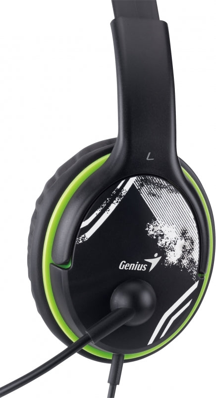 CASTI Genius, "HS-400A", cu fir, standard, utilizare multimedia, microfon pe brat, conectare prin Jack 3.5 mm x 2, negru, "31710169100", (timbru verde 0.8 lei)