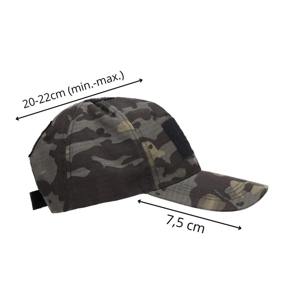 Sapca tactica cu cozoroc curbat, cu scai pentru atasare patch, unisex, culoare camuflaj