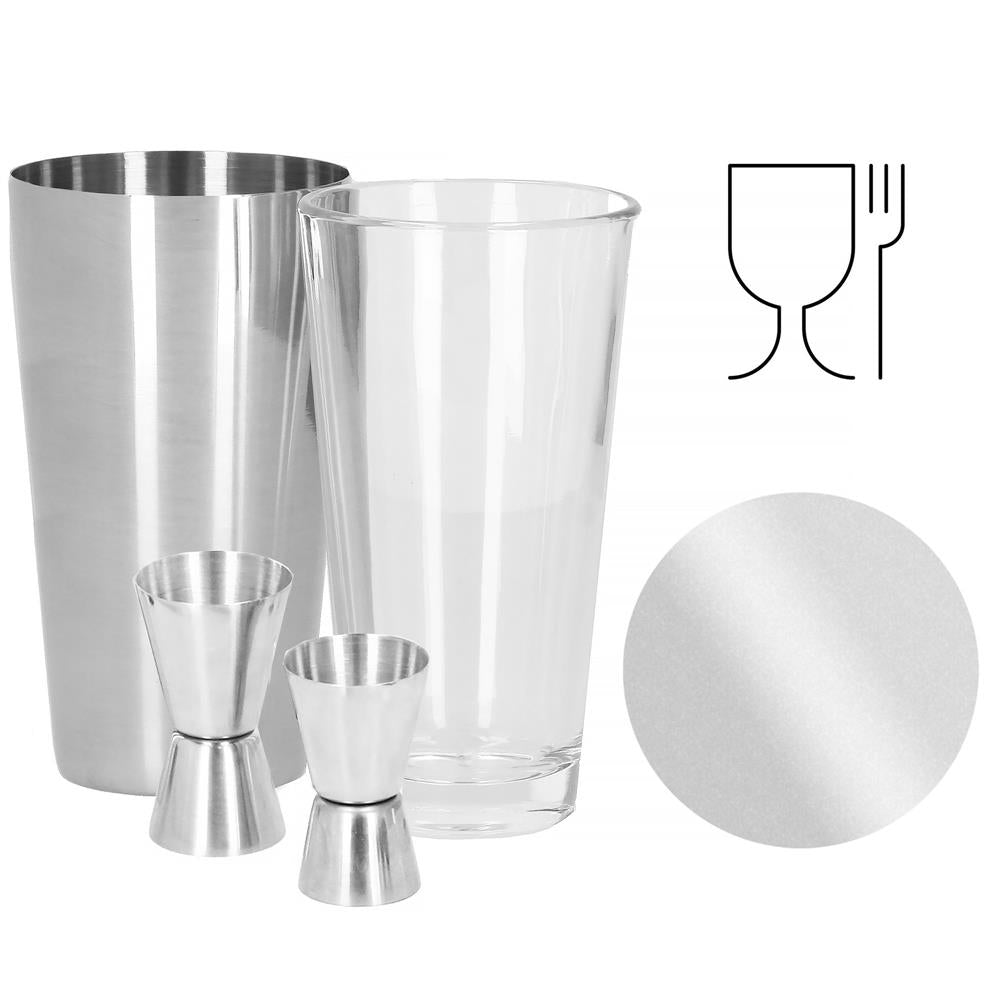 Set Cocktail Shaker Kit pentru barmani 700ml, KI18, 18 piese