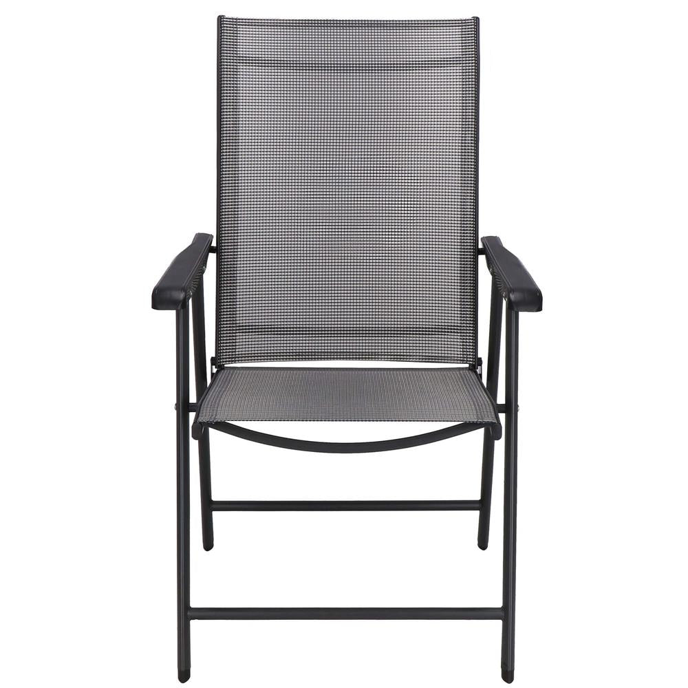 Scaun de gradina metalic, pliabil, 95x57x66cm, maxim 150kg, gri