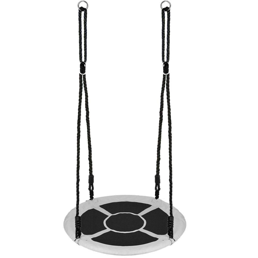 Leagan tip cuib Sersimo NS23, diametru 110cm, inaltime reglabila, pentru exterior, sarcina 150 kg, gri