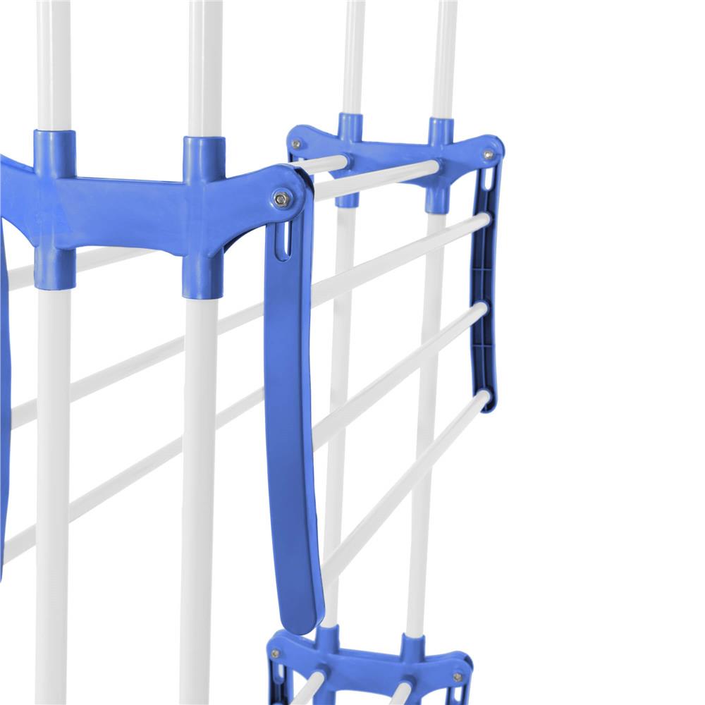 Uscator vertical pentru rufe, mobil si pliabil, cu doua umerase, 75x57x170cm, sarcina 15kg