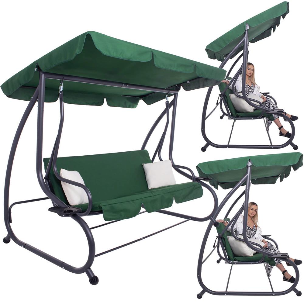 Balansoar leagan pat 3 persoane Sersimo Livorno, greutate maxima 280kg - 22