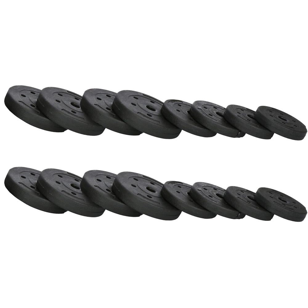 Set de greutati multifunctionale transformabil in gantere, kettlebell, haltera, total 19 kg