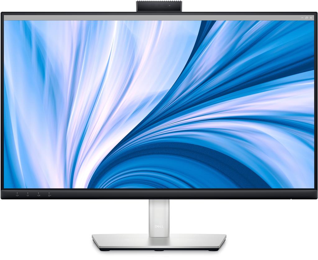 Monitor Dell 23.8 inch, videoconferinta, IPS, Full HD (1920 x 1080), wide, 250 cd/mp, 8 ms, Display Port | HDMI, 