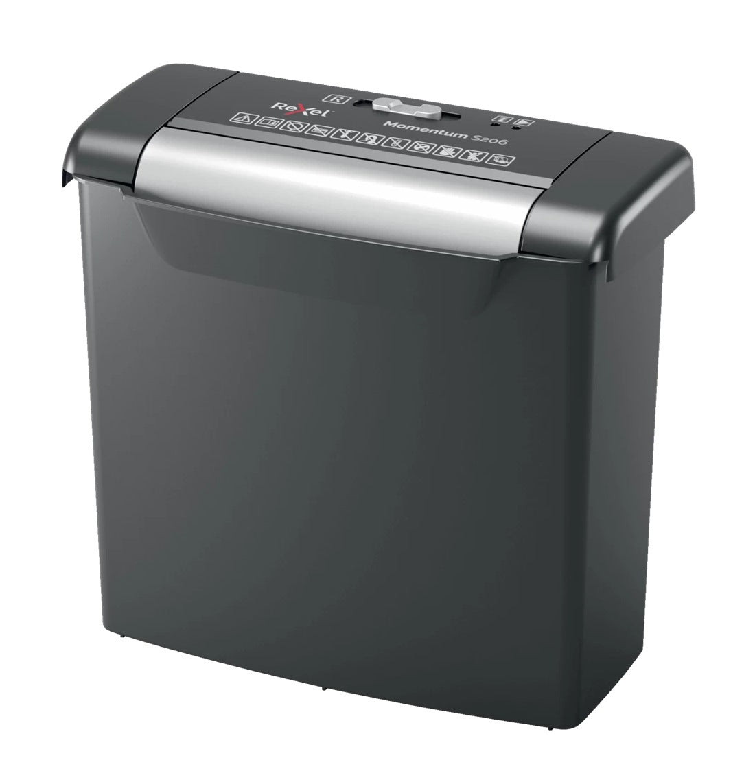 Distrugator manual documente MOMENTUM S206, 6 coli, P2, strip-cut (tip fasii) Rexel "2104568EU"
