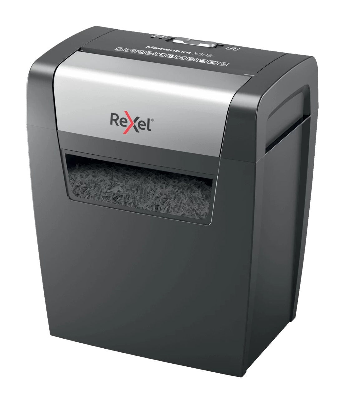 Distrugator manual documente MOMENTUM X308, 8 coli, P3, cross-cut (tip confeti) Rexel "2104570EU"