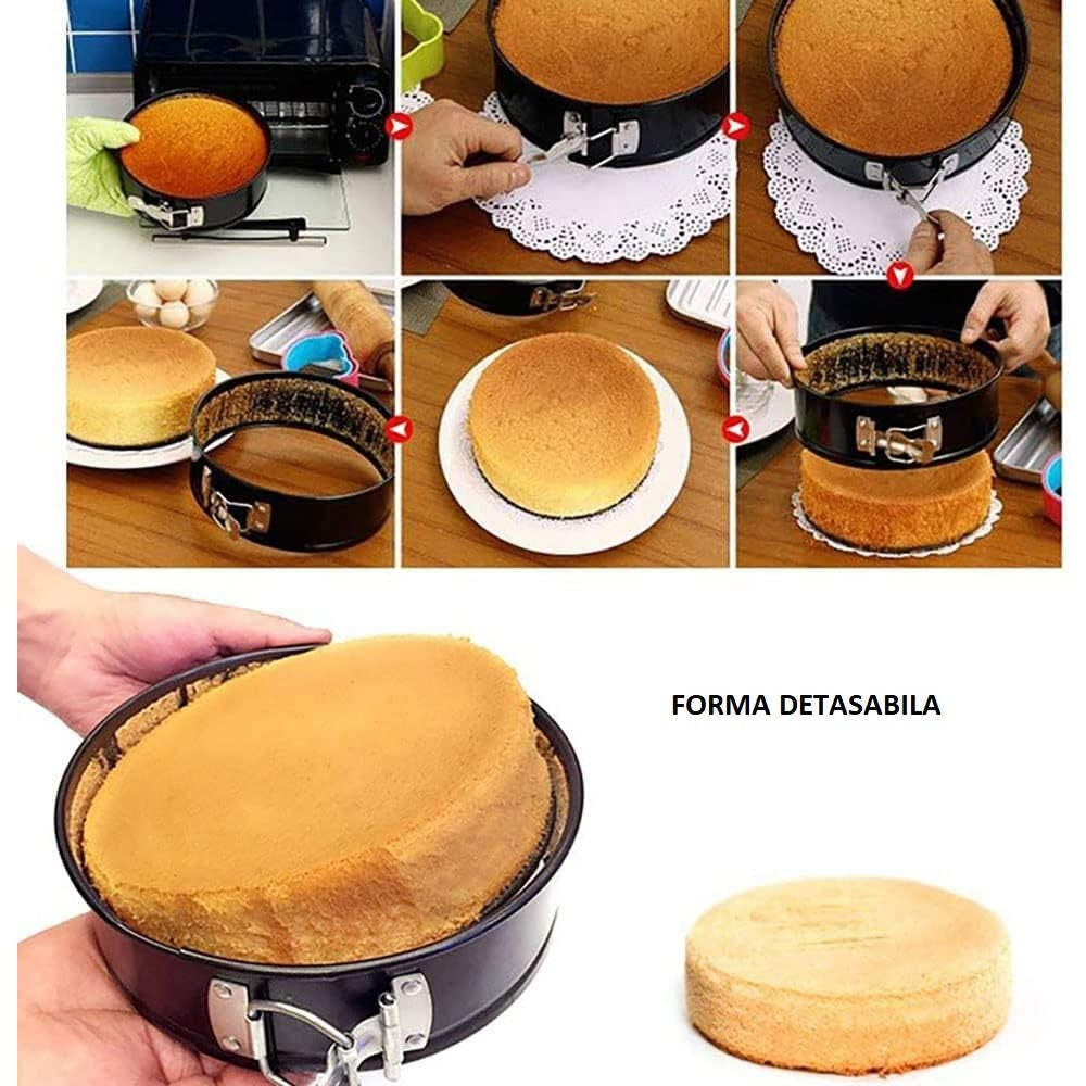 Set de 216 Piese de Copt pentru Prajituri, 3 Tavi de Copt, Nivelator, Forme Cupcake, Pos pentru Ornat cu 7 Capete, Feliator Tort, din Otel Inoxidabil, Multicolor