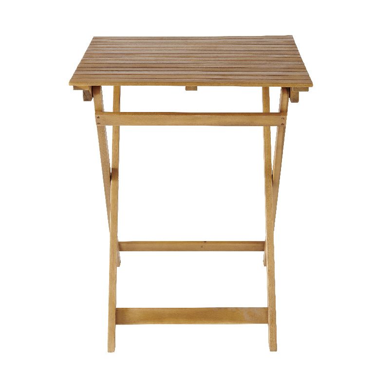 Masa din lemn plianta gradina sau balcon, Sersimo Art Garden, 60x60cm