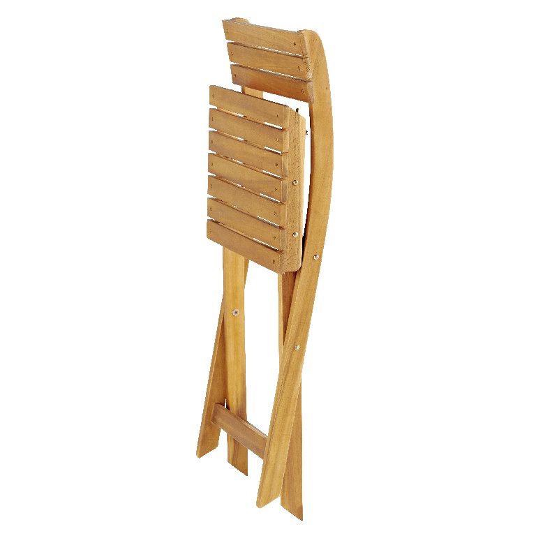 Set 2 scaune din lemn pliante gradina sau balcon, Sersimo Art Garden