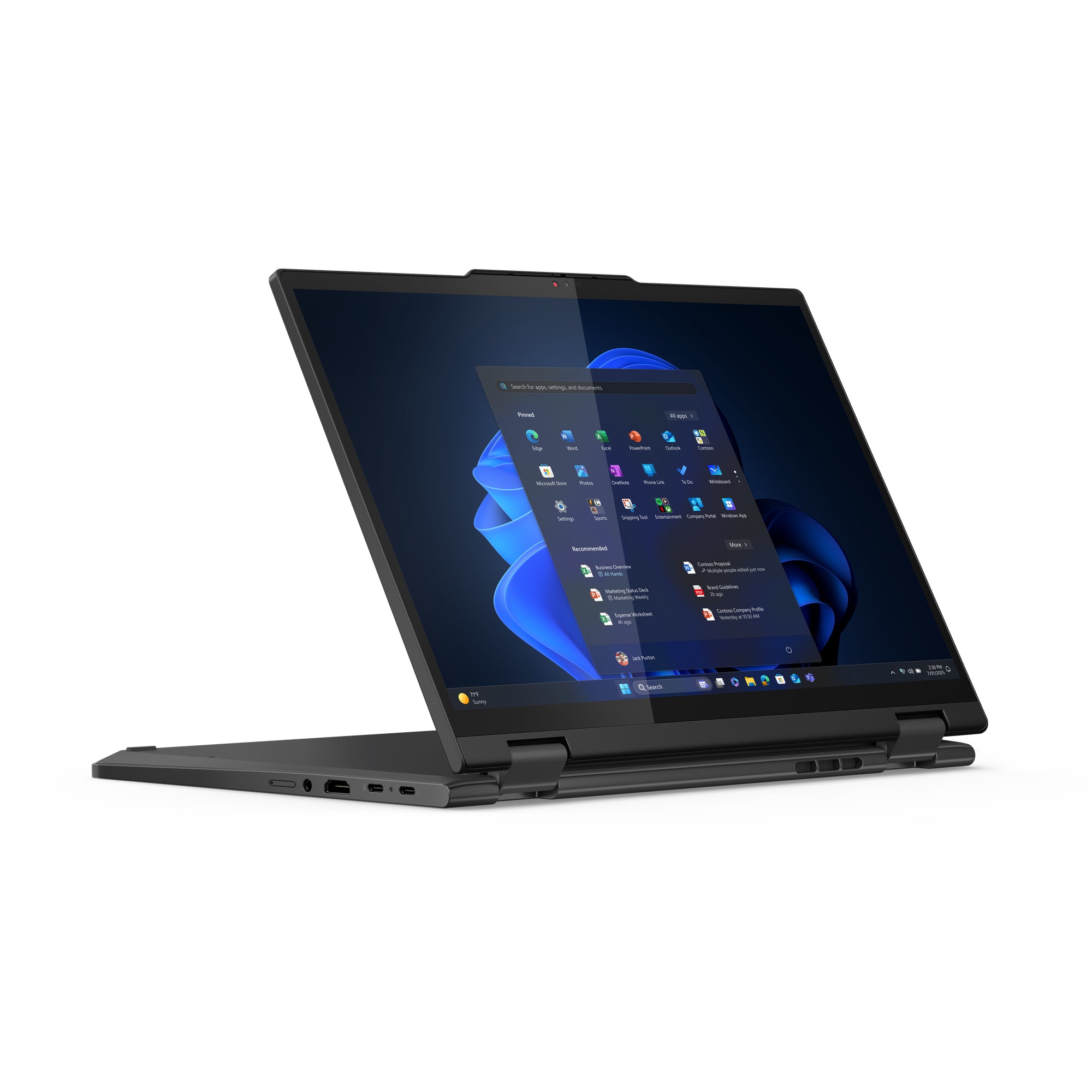 14 ThinkPad T14s 2-in-1 Gen 1, WUXGA IPS Touch, Procesor Intel® CoreTM Ultra 7 255U (12M Cache, up to 5.20 GHz), 32GB LPDDR5X, 1TB SSD, Intel Graphics, Win 11 Pro, Black "21R3004KRI"