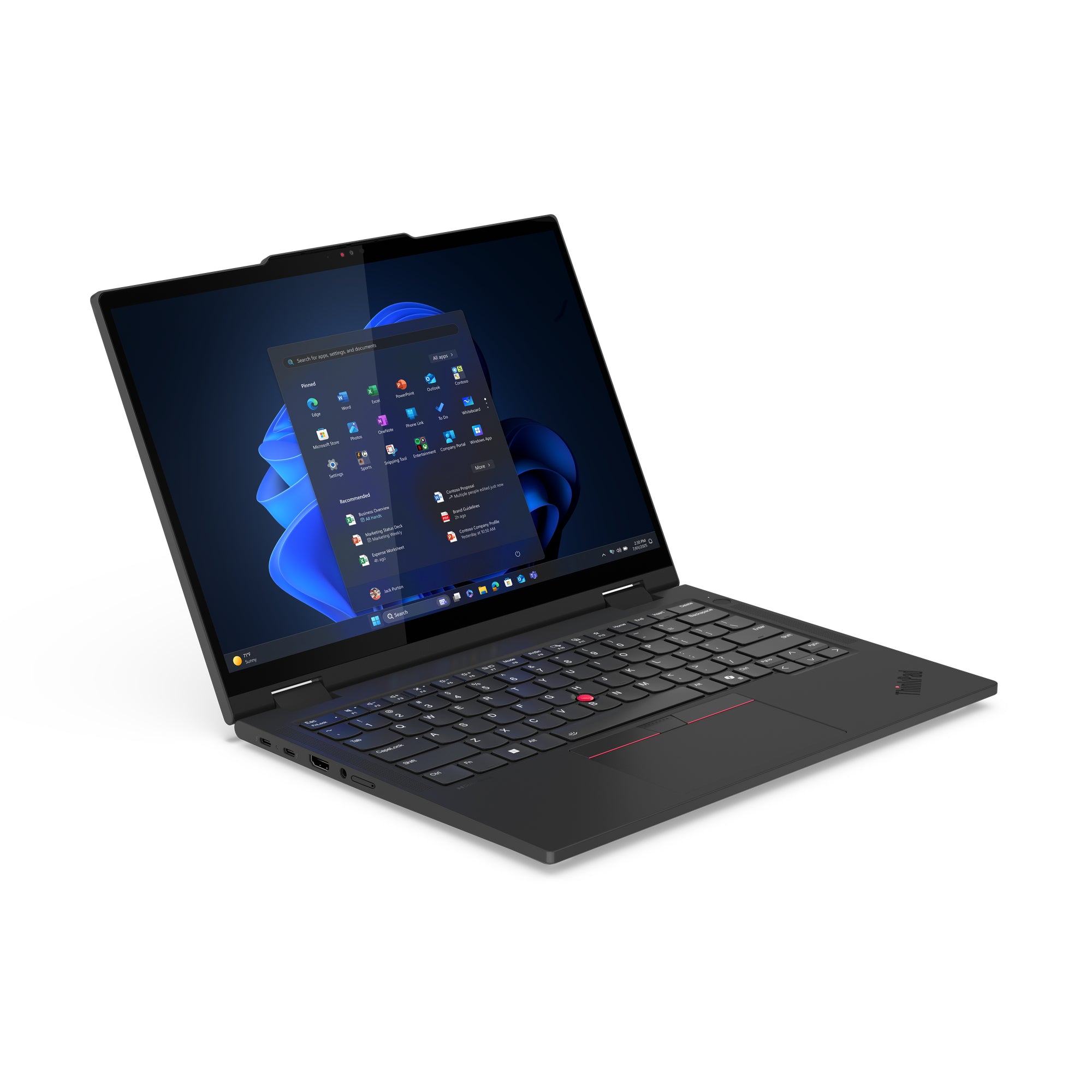 14 ThinkPad T14s 2-in-1 Gen 1, WUXGA IPS Touch, Procesor Intel® CoreTM Ultra 7 255U (12M Cache, up to 5.20 GHz), 32GB LPDDR5X, 1TB SSD, Intel Graphics, Win 11 Pro, Black "21R3004KRI"