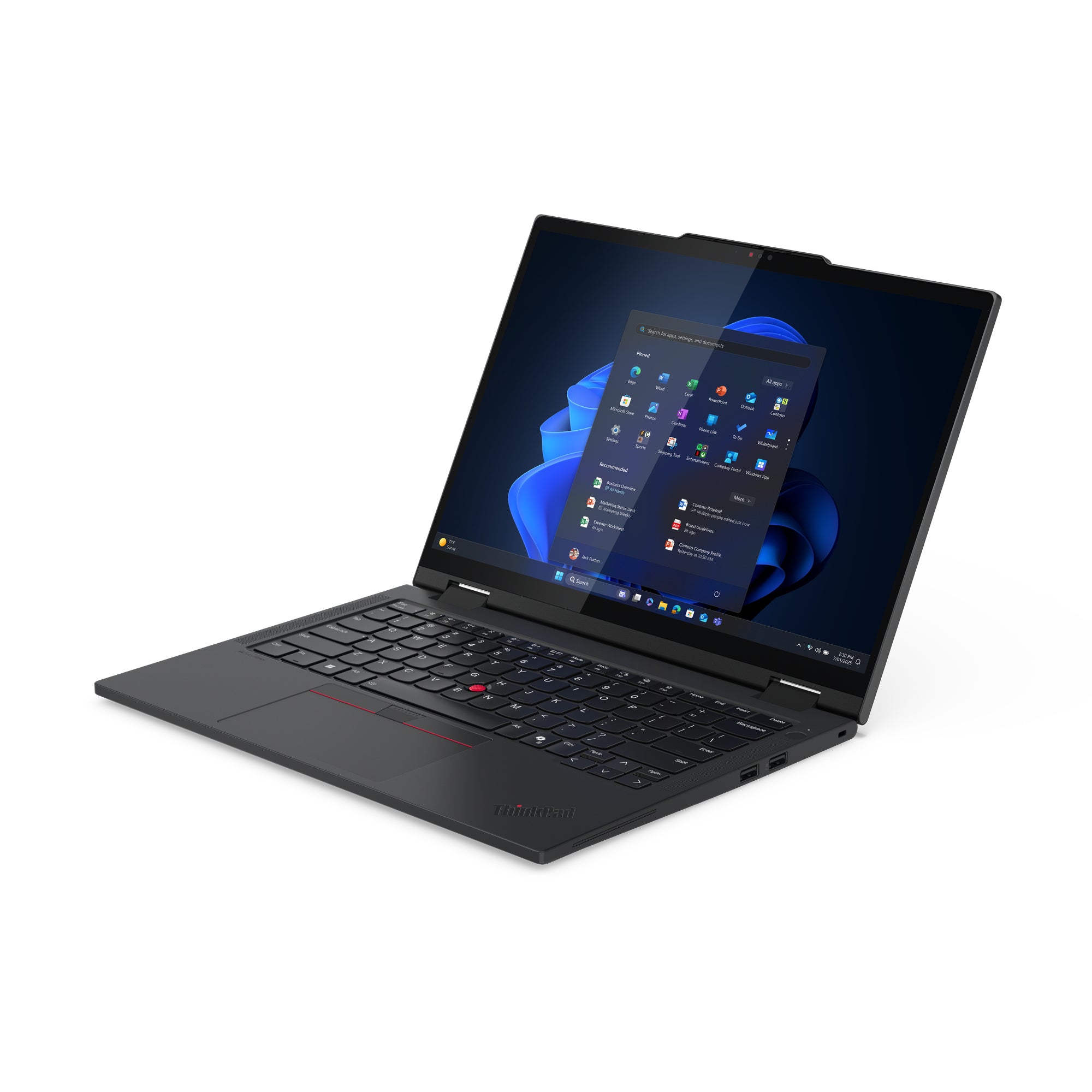 14 ThinkPad T14s 2-in-1 Gen 1, WUXGA IPS Touch, Procesor Intel® CoreTM Ultra 7 255U (12M Cache, up to 5.20 GHz), 32GB LPDDR5X, 1TB SSD, Intel Graphics, Win 11 Pro, Black "21R3004KRI"