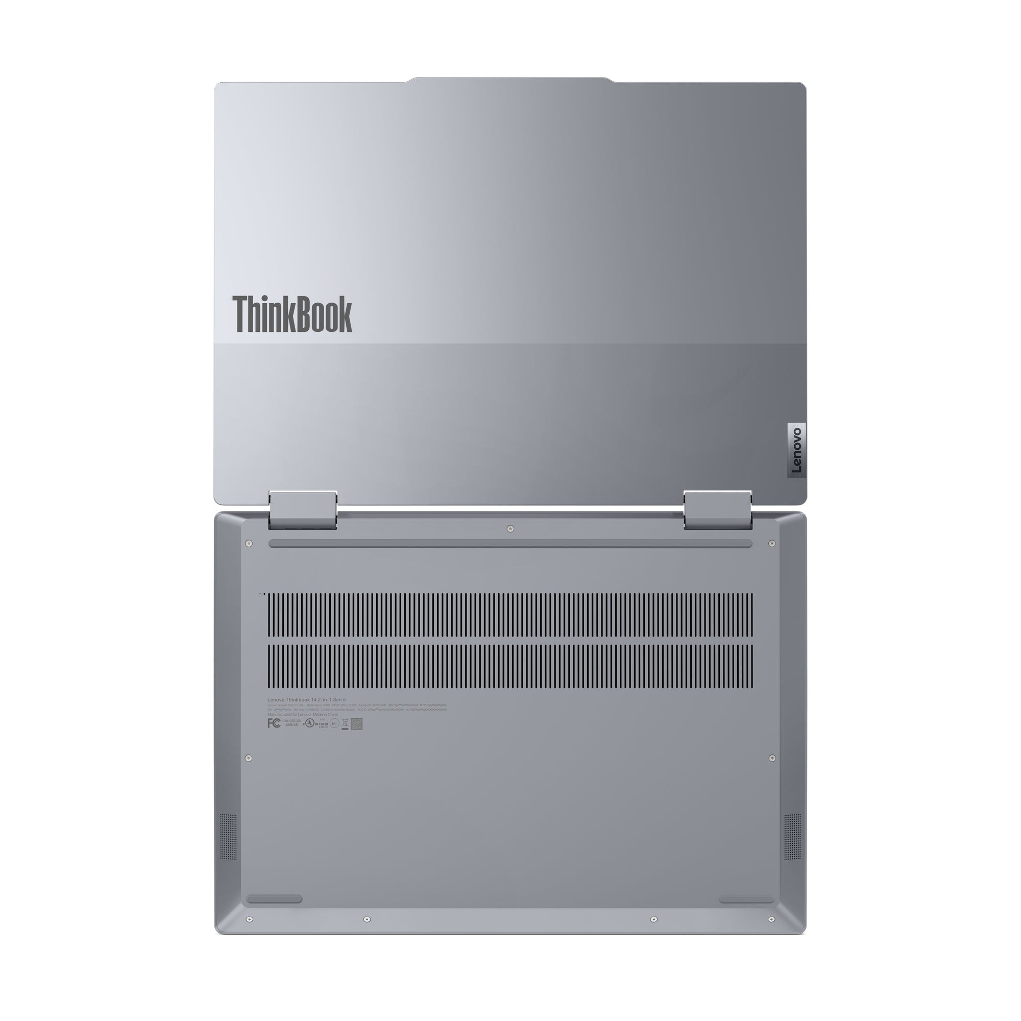 14 ThinkBook 14 2-in-1 G5 IAU, WUXGA IPS Touch, Procesor Intel® CoreTM Ultra 7 255U (12M Cache, up to 5.20 GHz), 16GB DDR5, 512GB SSD, Intel Graphics, Win 11 Pro, Luna Grey "21SQ000FRI" (timbru verde 3.5 lei)