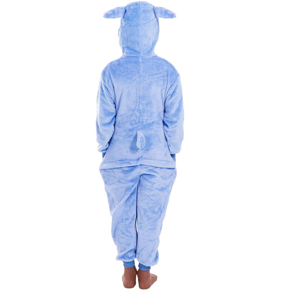 Pijama tip salopeta pentru copii, model stitch, marime 130-140cm