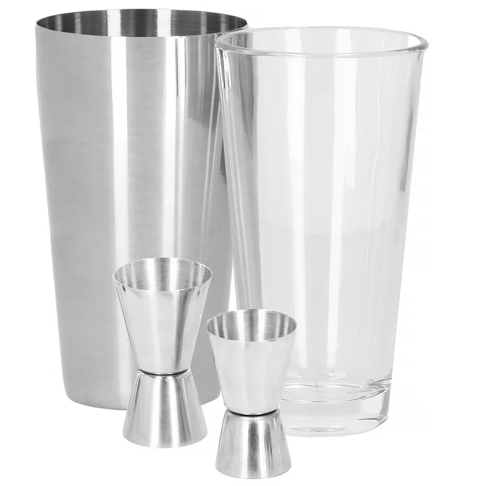 Set Cocktail Shaker Kit pentru barmani 700ml, KI18, 18 piese