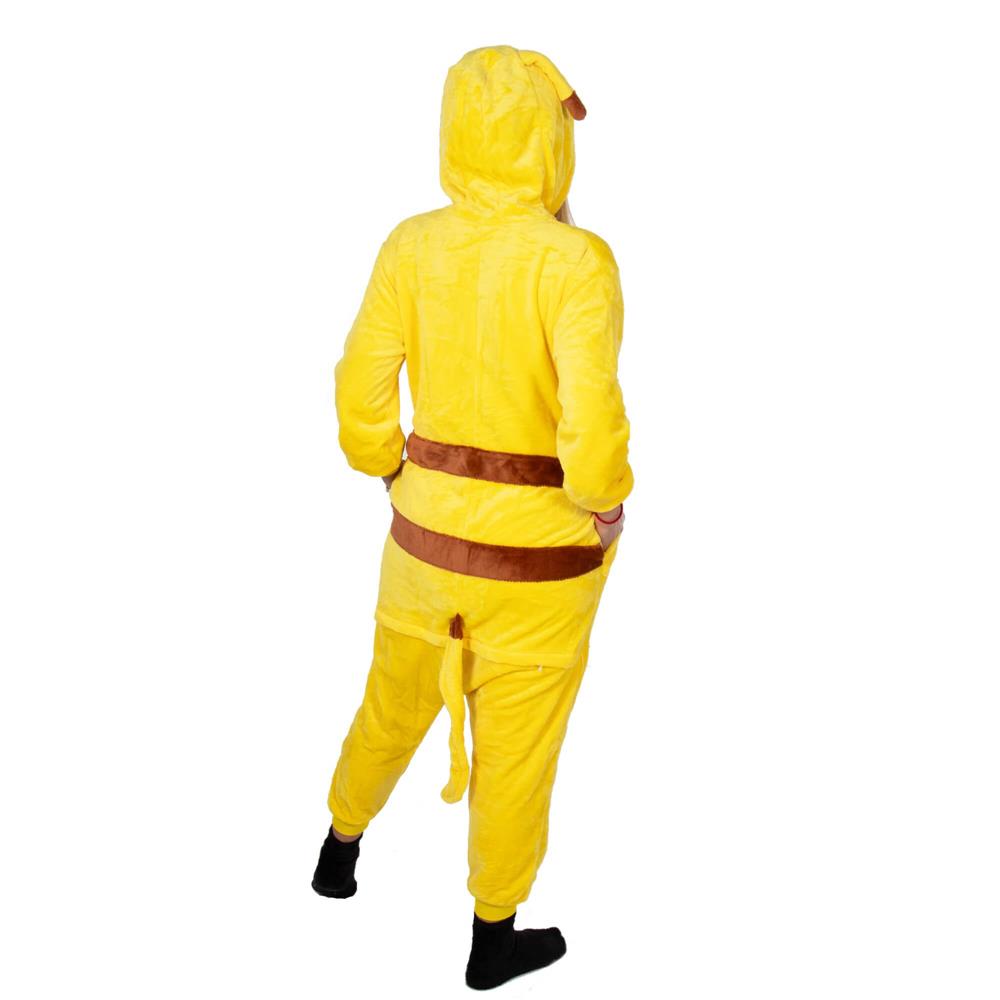 Pijama tip salopeta pentru adulti, model Pikachu, marime L